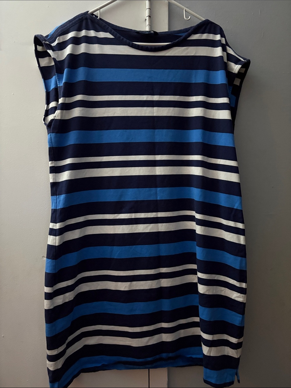 Tommy Hilfiger Navy, Royal Blue & White Striped Dress